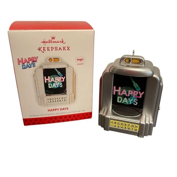 Hallmark Keepsake Jukebox Happy Days Ornament with Sound 2013 - Picture 1 of 5